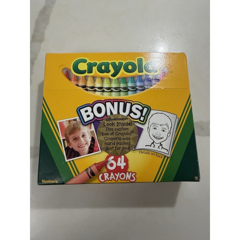 Crayola Crayons 64 Pack With Built In Sharpener Shades Of Purple NIB Sealed